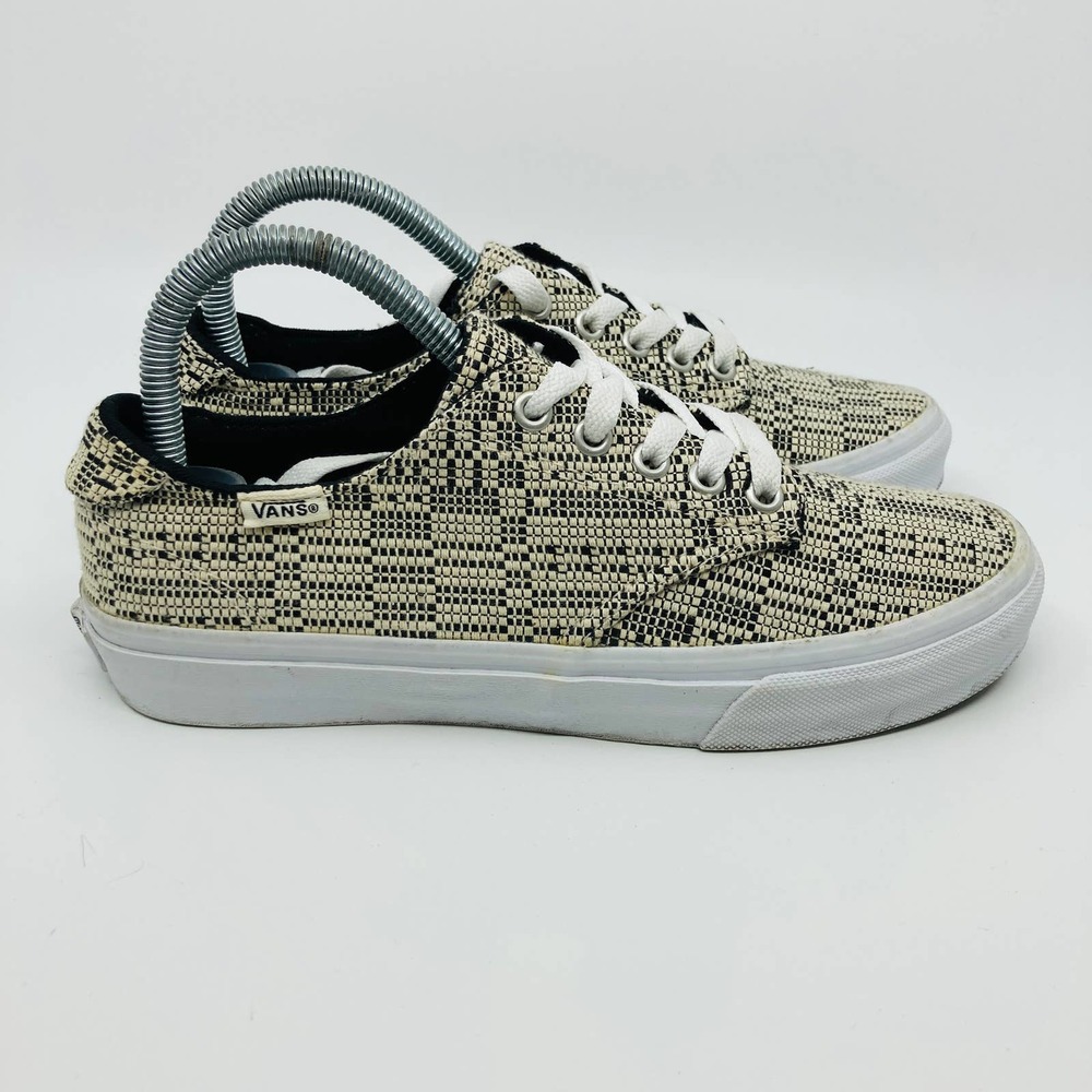 Vans Shoes Womens 7 Low Top Lace Up Textured Geometric UltraCush Casual